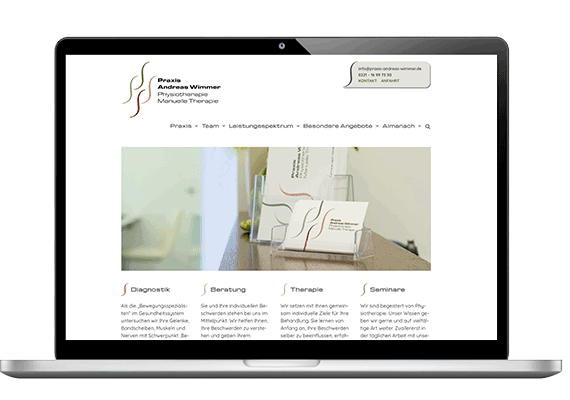 Website-Relaunch für Praxis Andreas Wimmer, Köln