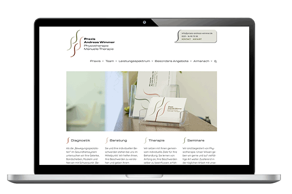 Website-Relaunch für Praxis Andreas Wimmer, Köln